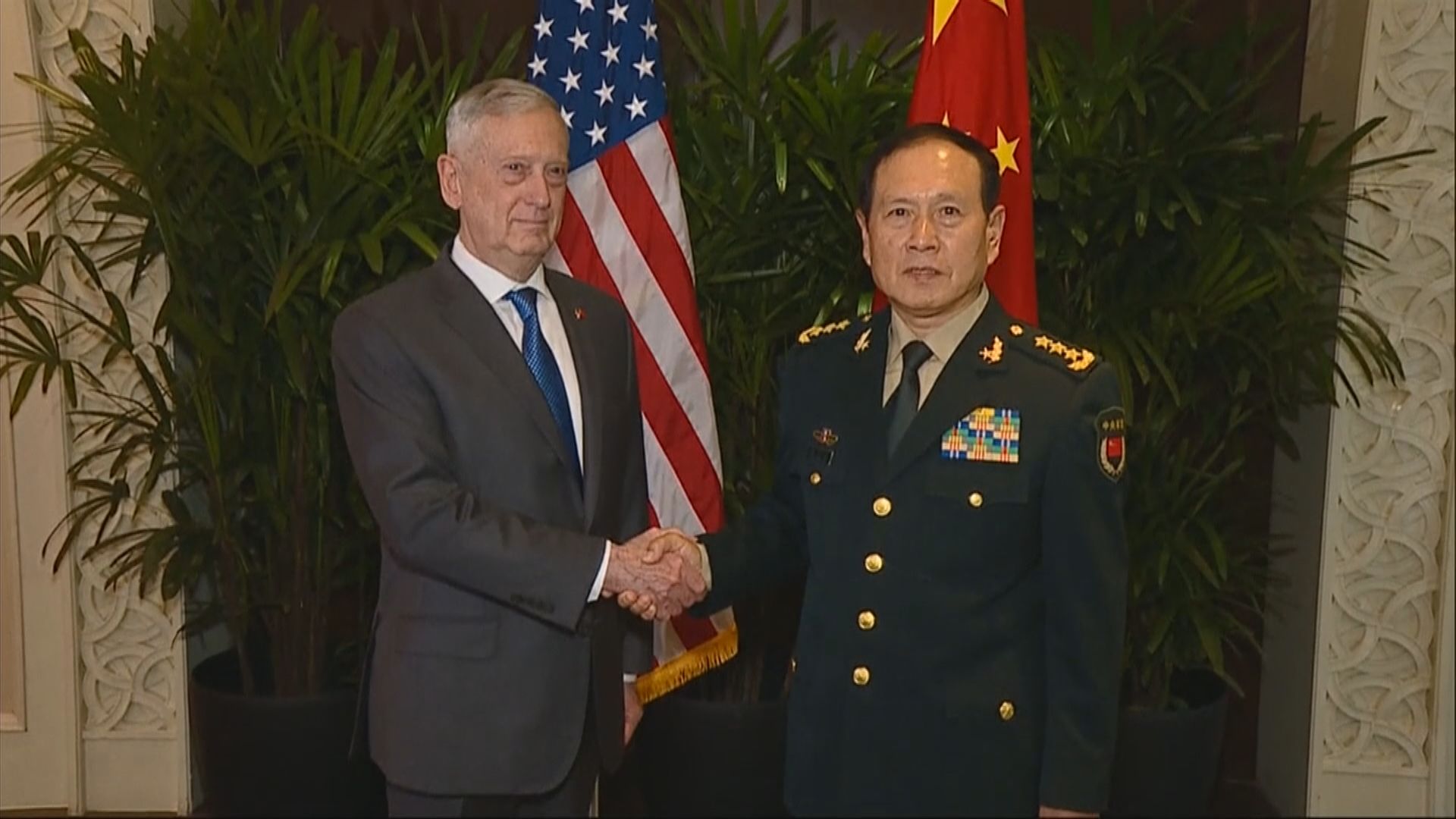 中美防長新加坡會面討論南海問題