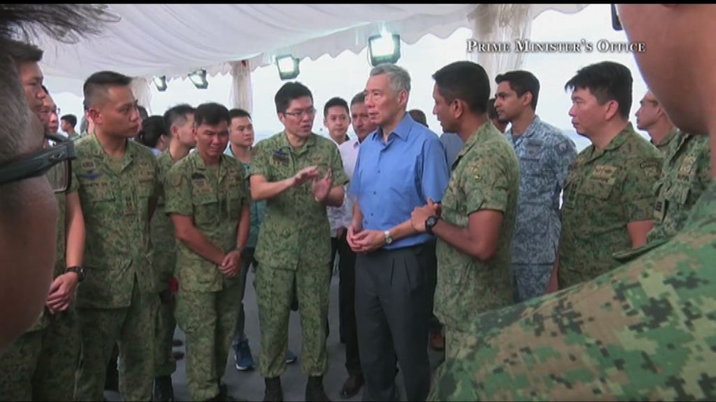 李顯龍視察聖淘沙保安部署