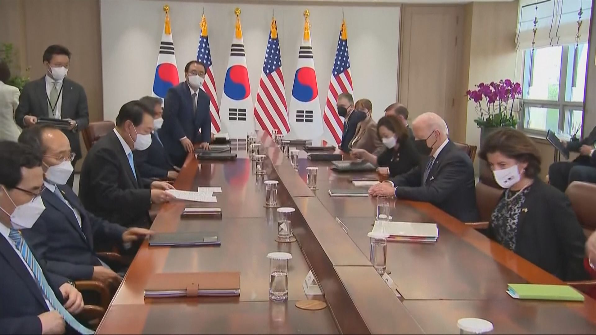 拜登與尹錫悅首度舉行會談