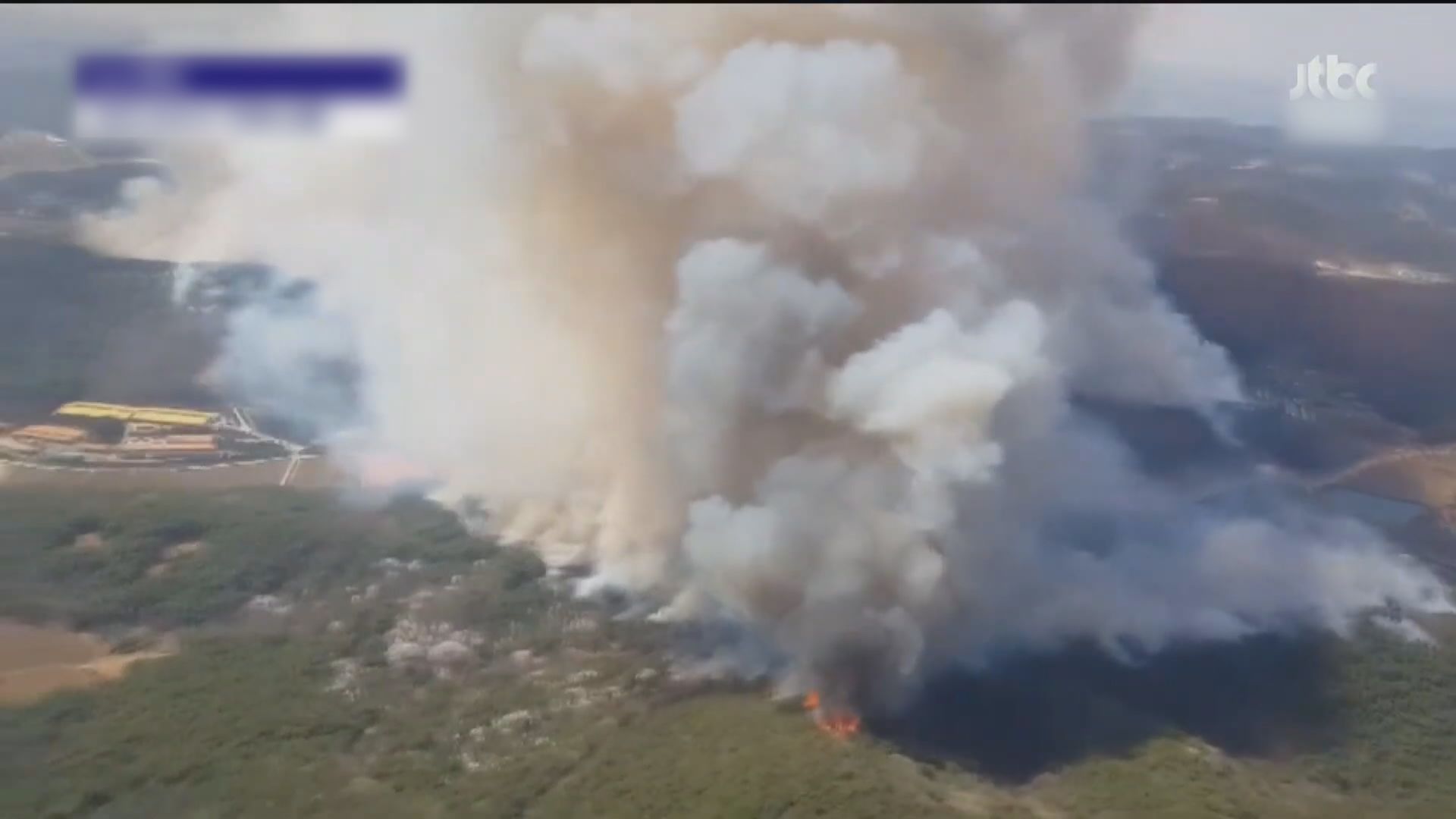 南韓首爾仁王山發生山火