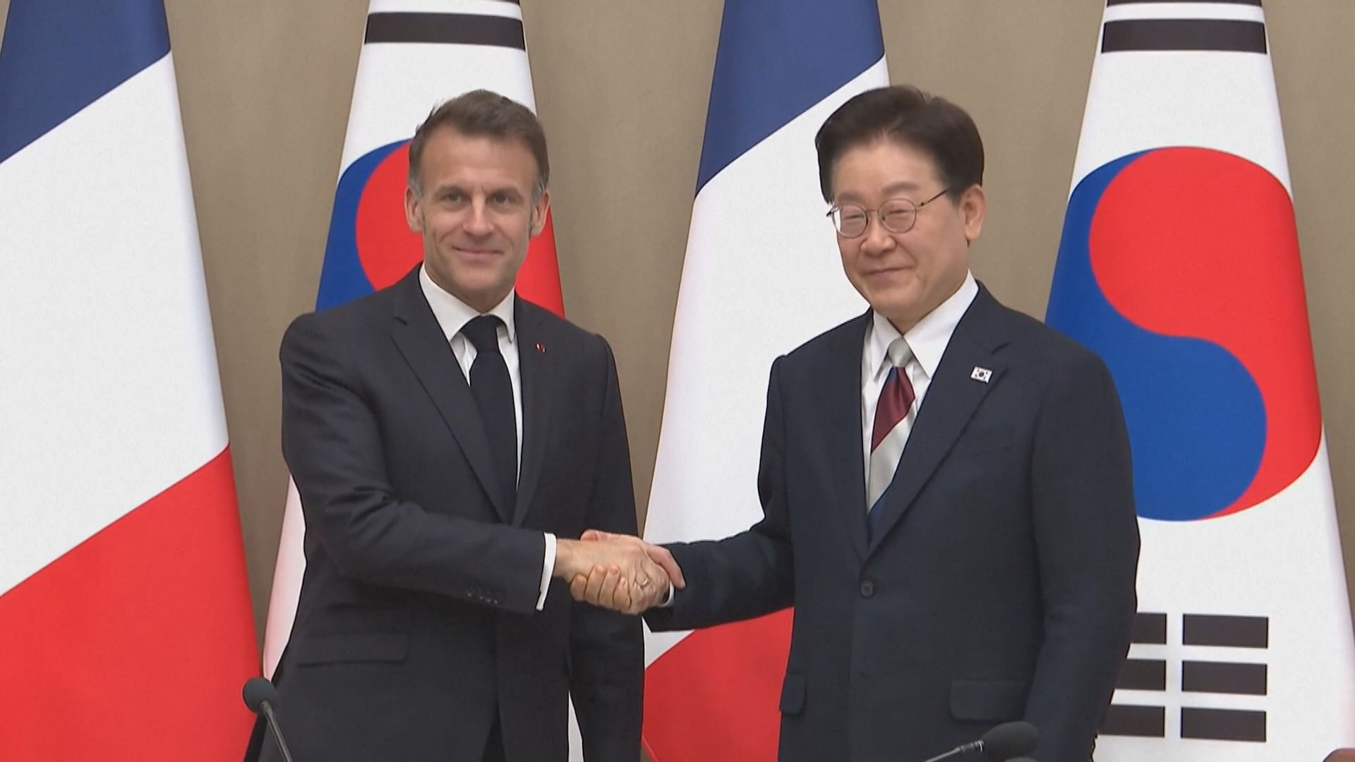 馬克龍首次訪南韓　雙方在關鍵礦產、核能等方面簽訂合作文件