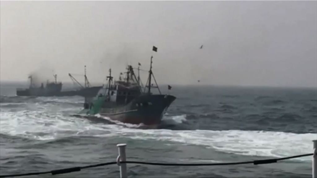 中國漁船在南韓水域非法捕魚被截獲