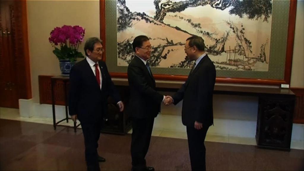 南韓訪朝特使於北京晤楊潔篪介紹訪問成果