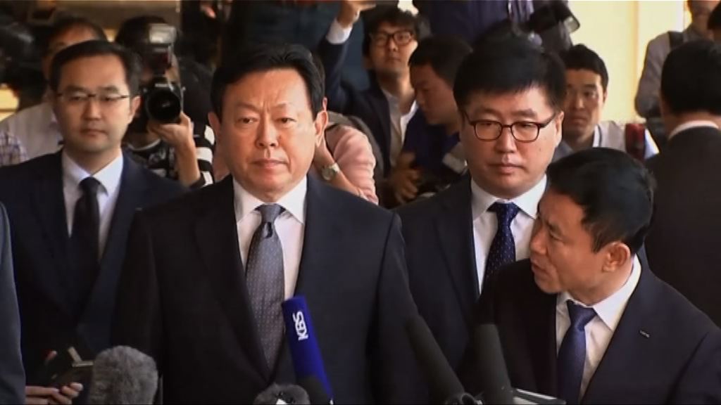 南韓檢控部門申請拘樂天會長辛東彬