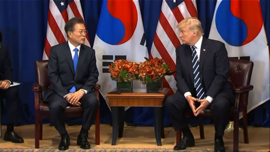 美韓首腦通電話商朝鮮半島局勢