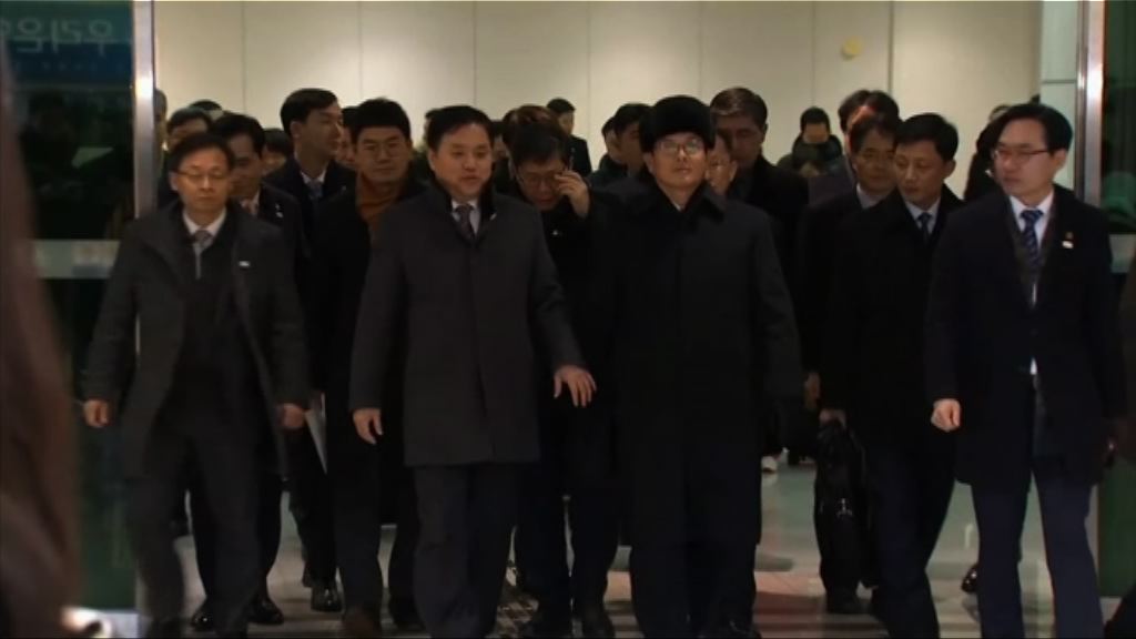 北韓冰球代表團及冬奧先遣隊抵南韓