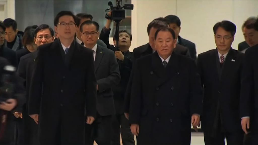 金英哲率領北韓代表團抵達南韓