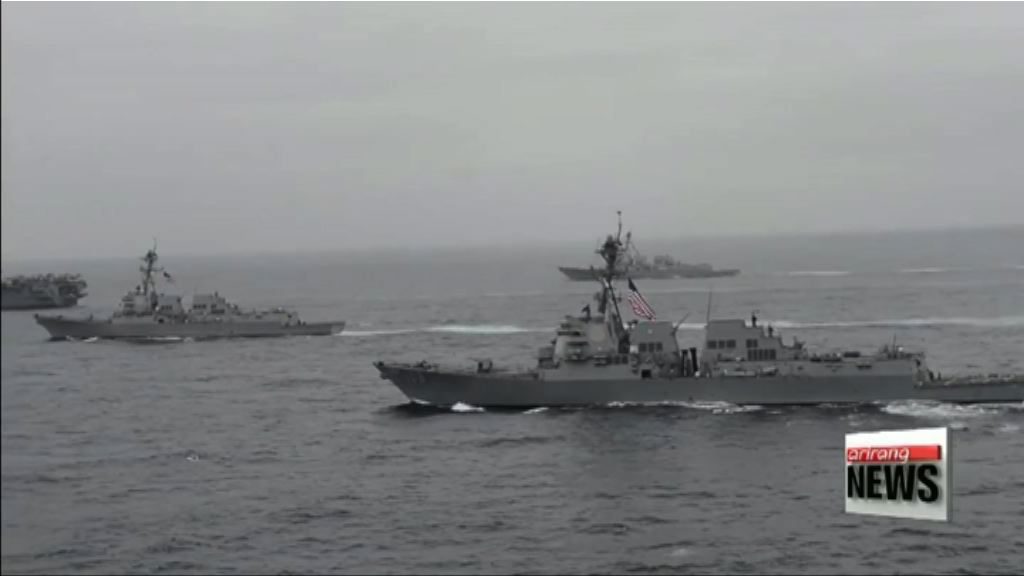 美韓於朝鮮半島海域舉行戰鬥演習