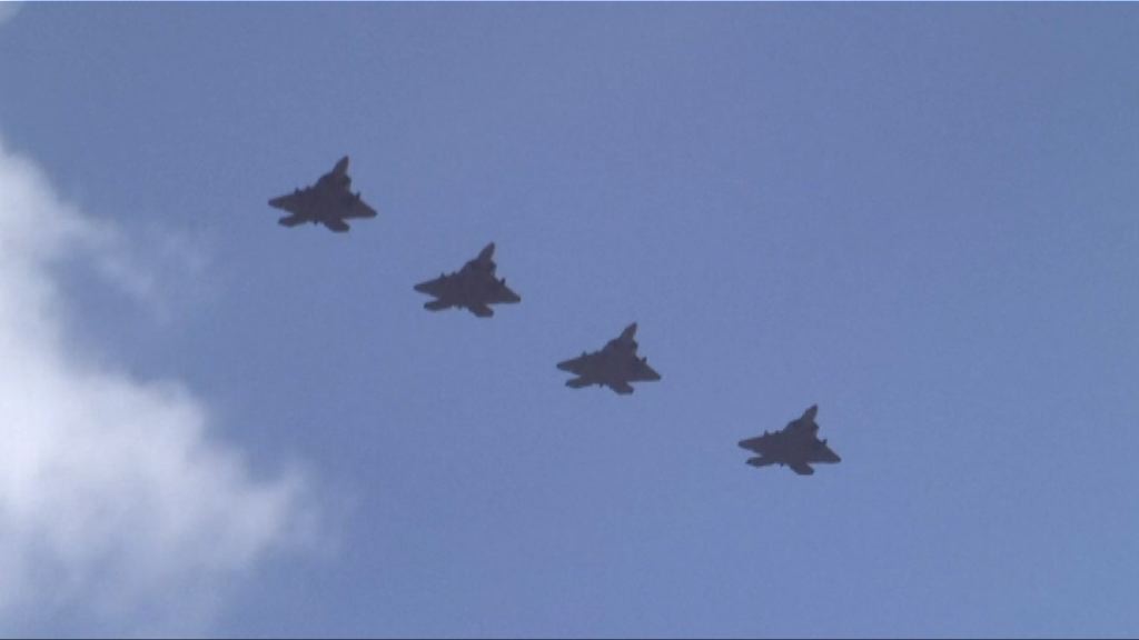 美軍戰機飛越朝鮮半島上空抵南韓基地
