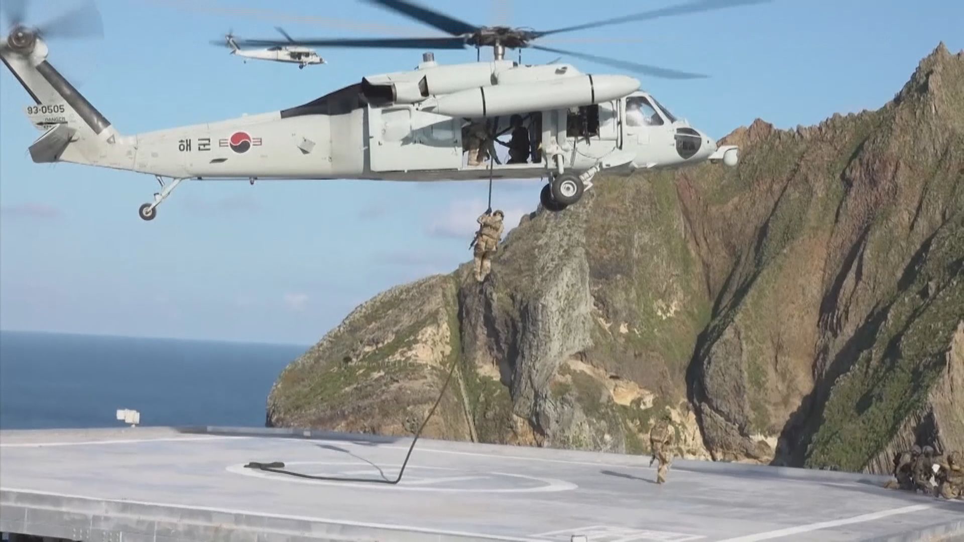 日本抗議南韓軍方上月竹島演習