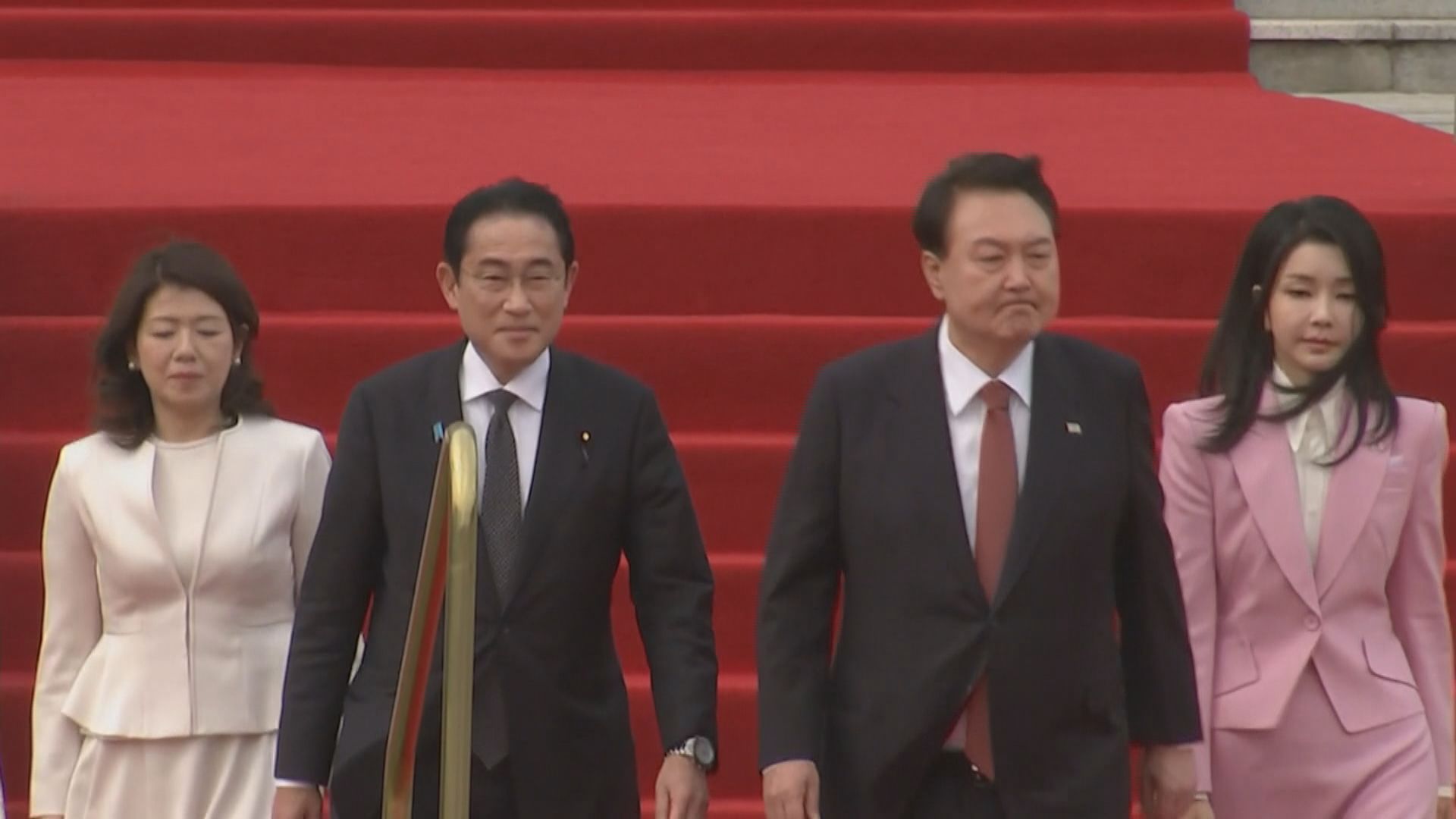 岸田文雄到訪南韓　同尹錫悅會晤