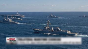 美日韓海上聯合軍演 美航母卡爾文森號參演