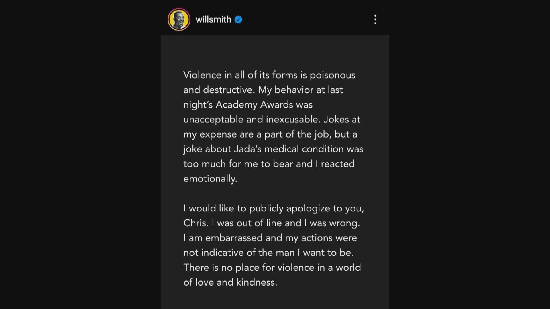 韋史密夫就向基斯洛克動手道歉