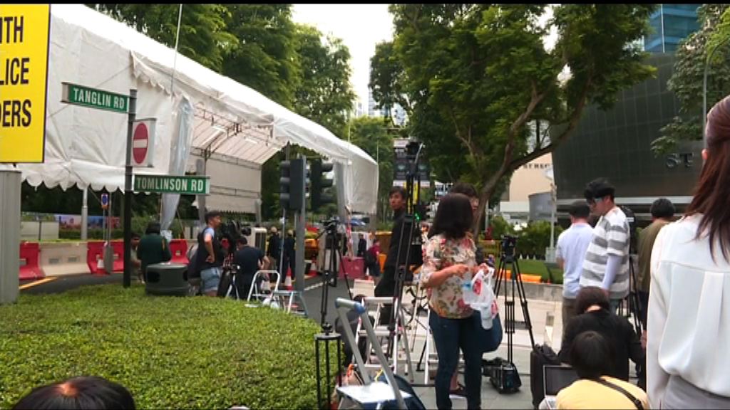 美朝峰會在即　大批傳媒在酒店守候