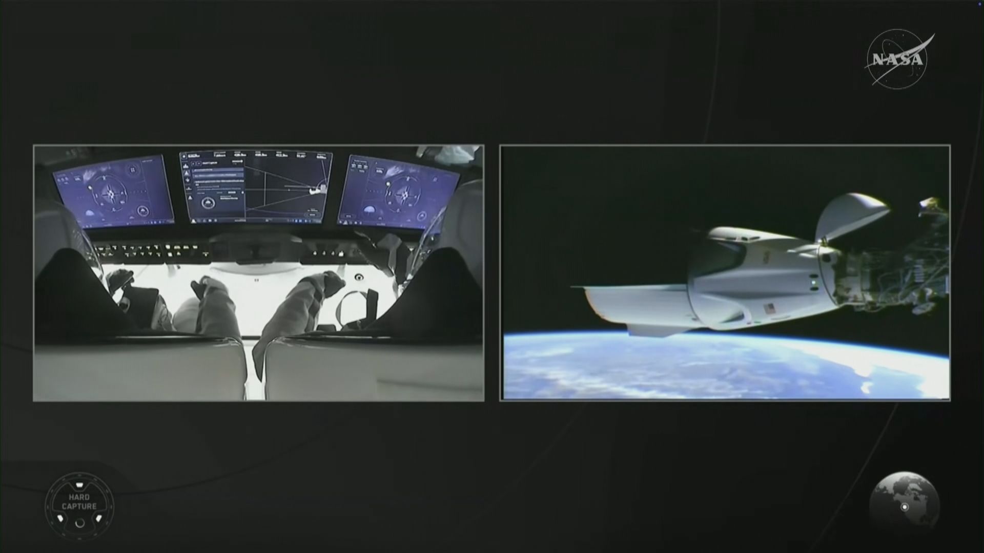四名太空人乘SpaceX龍飛船抵達國際太空站