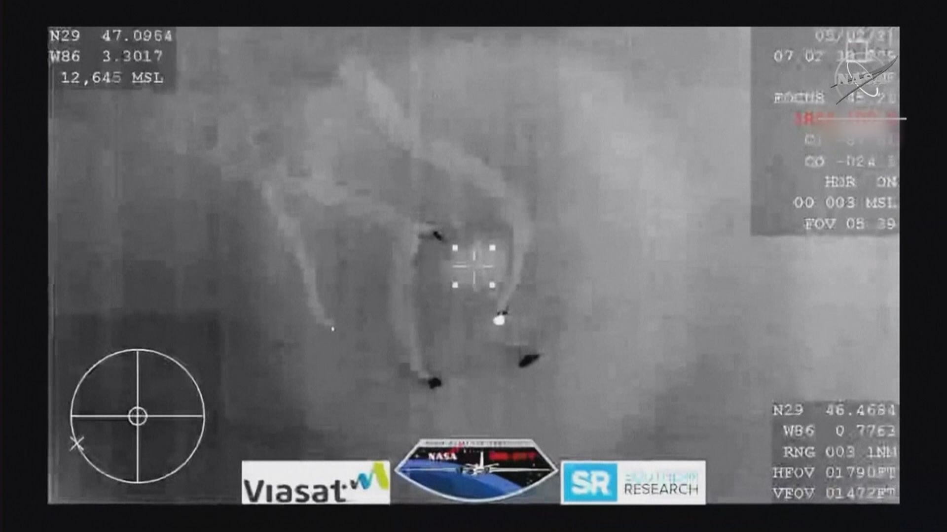 SpaceX載人龍飛船黑夜中返回地球