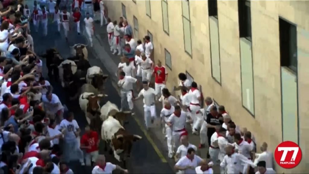 西班牙奔牛節展開