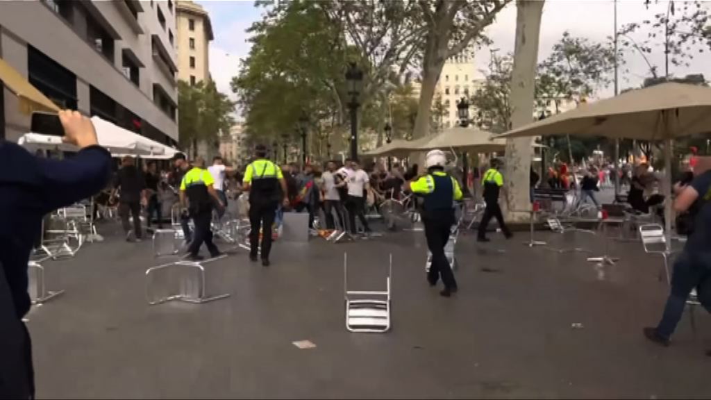 西班牙國慶集會　獨派統派起衝突