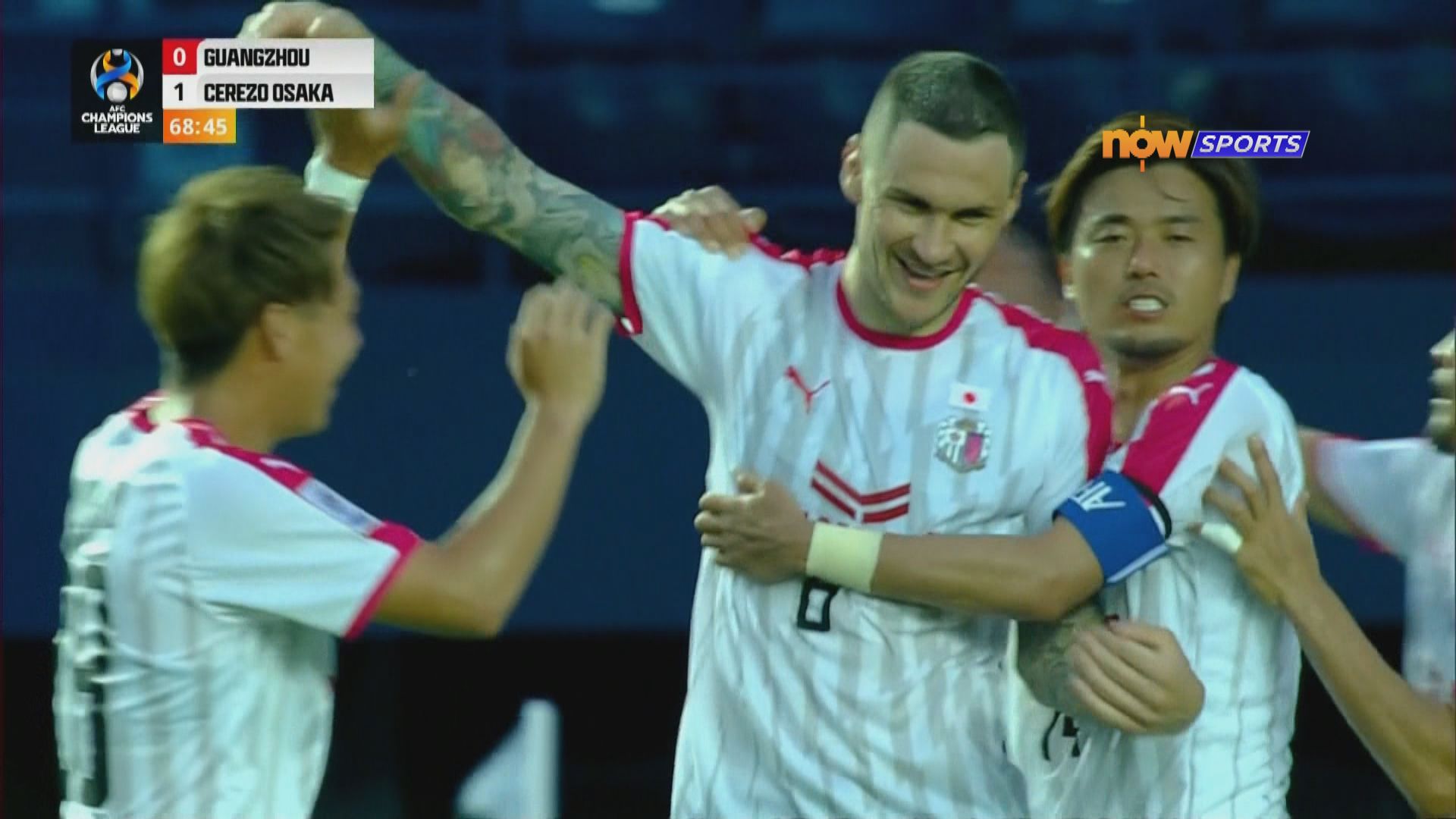 亞冠盃　廣州0:2大阪櫻花