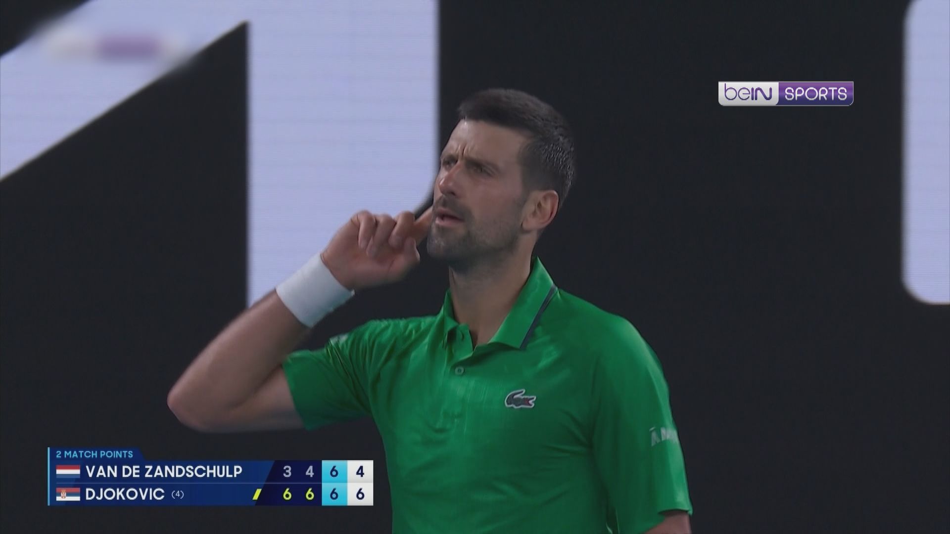 澳網　祖高域大滿貫400勝　晉身男單十六強