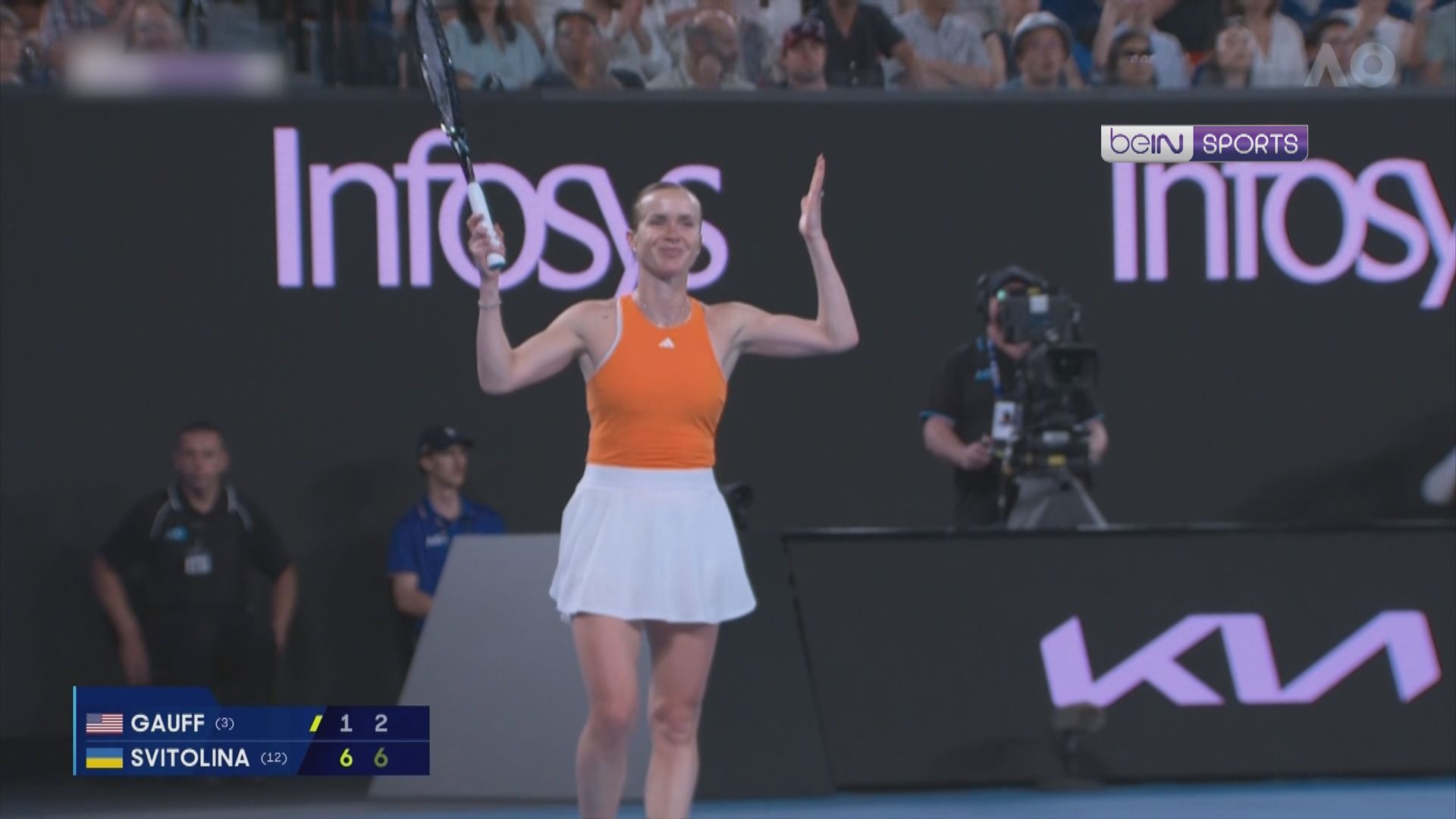 澳網　絲維度蓮娜59分鐘直落兩盤淘汰嘉奧芙　闖女單準決賽