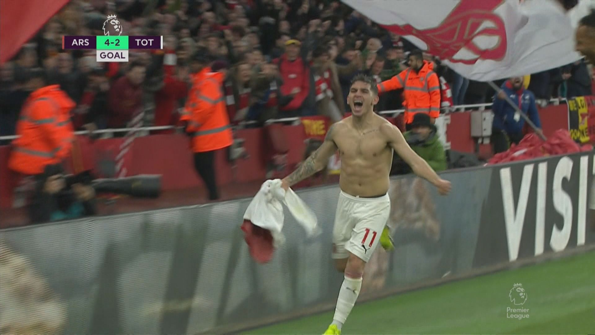 英超　阿仙奴 4:2 熱刺