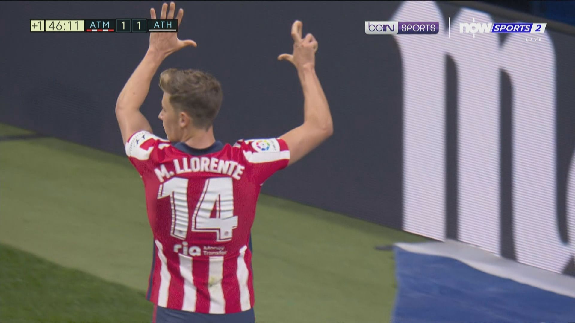 西甲　馬德里體育會2:1畢爾包