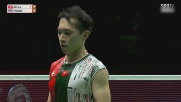 泰國羽毛球公開賽 伍家朗苦戰三局挫韋迪辛闖男單決賽