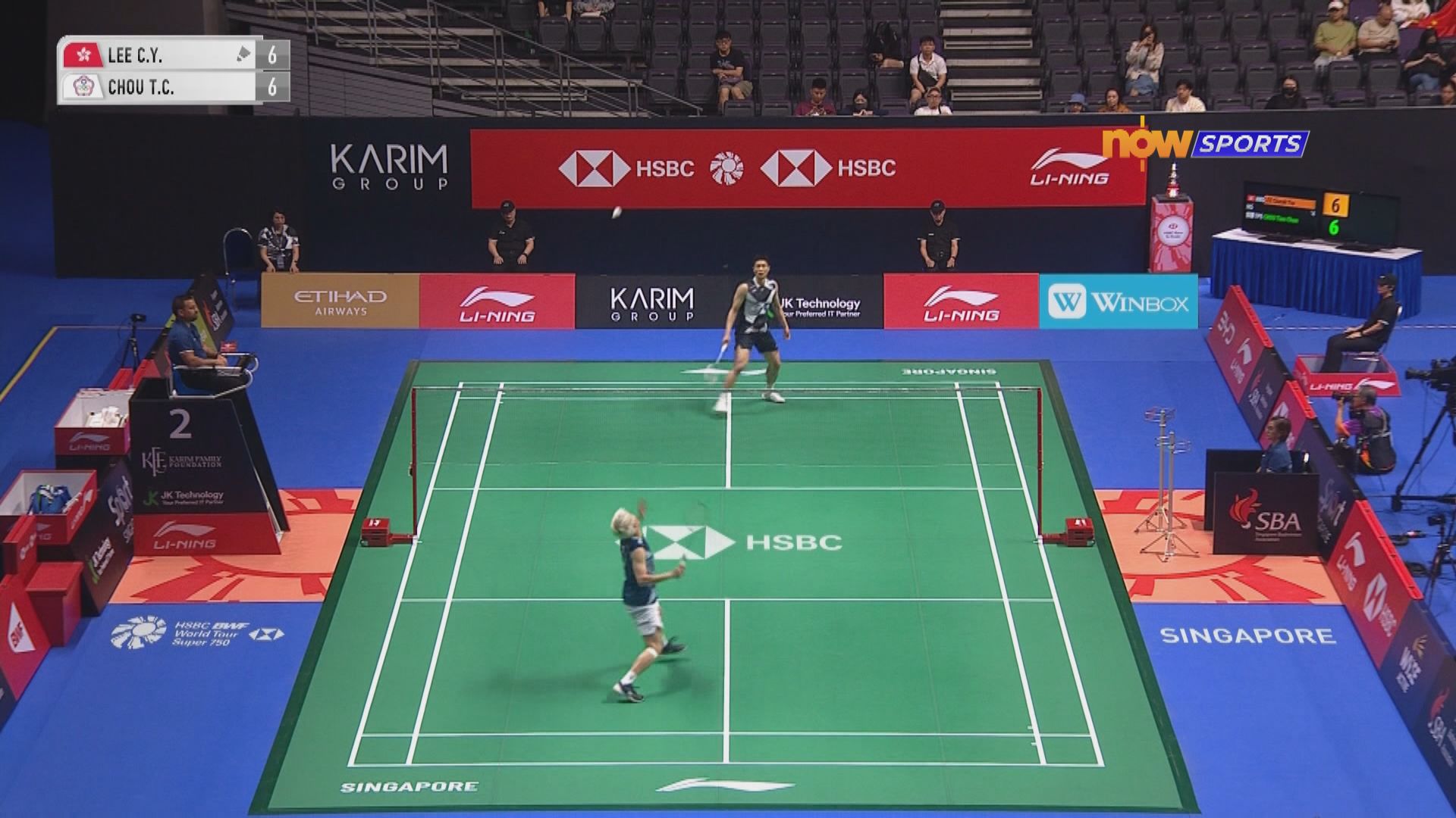 新加坡羽毛球公開賽　李卓耀挫周天成闖男單八強