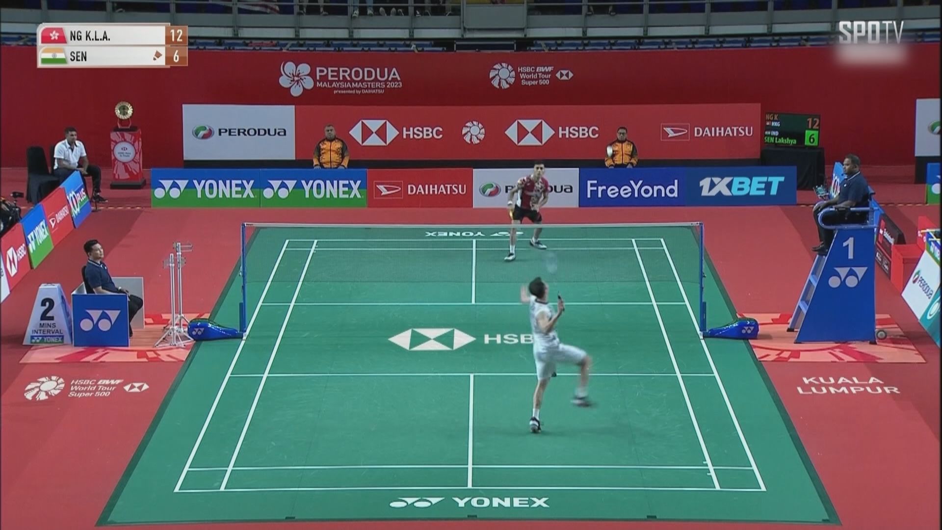 馬來西亞羽毛球賽 伍家朗晉級男單八強