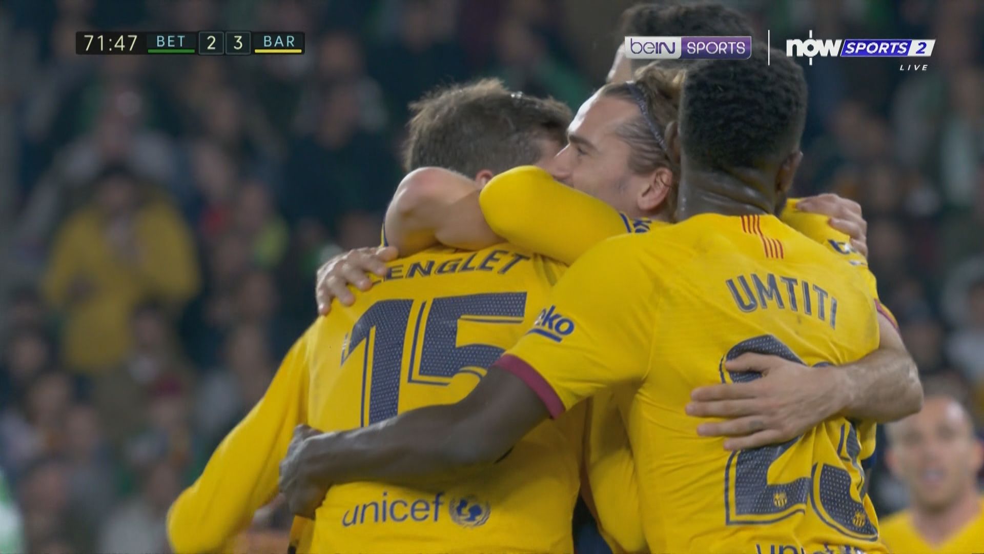 西甲　貝迪斯2:3巴塞羅那