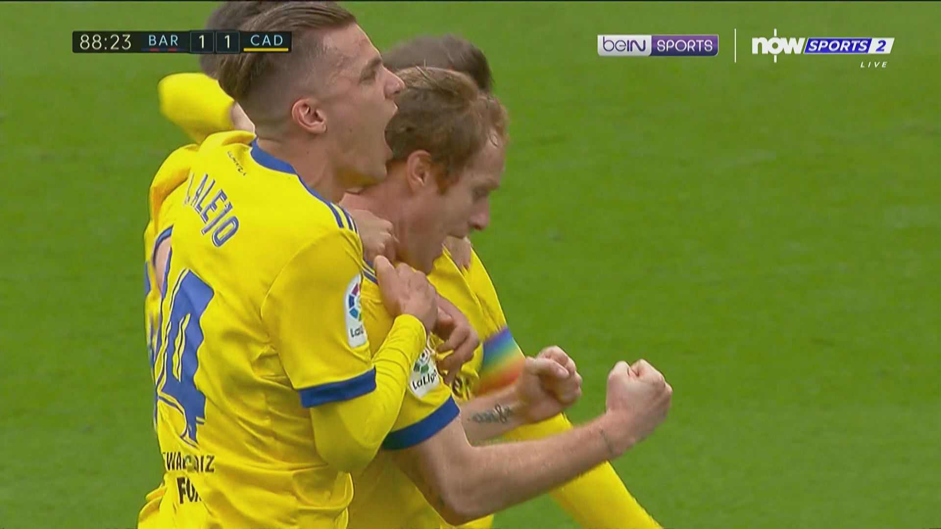 西甲　巴塞羅那1:1卡迪斯