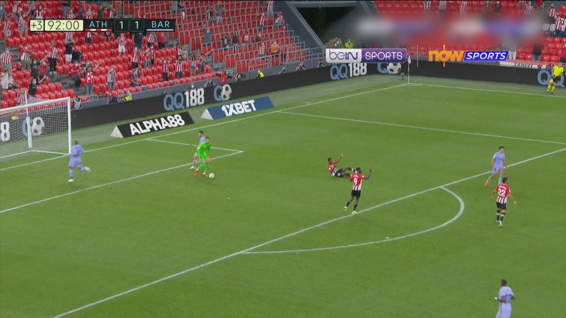 西甲　畢爾包1:1巴塞羅那