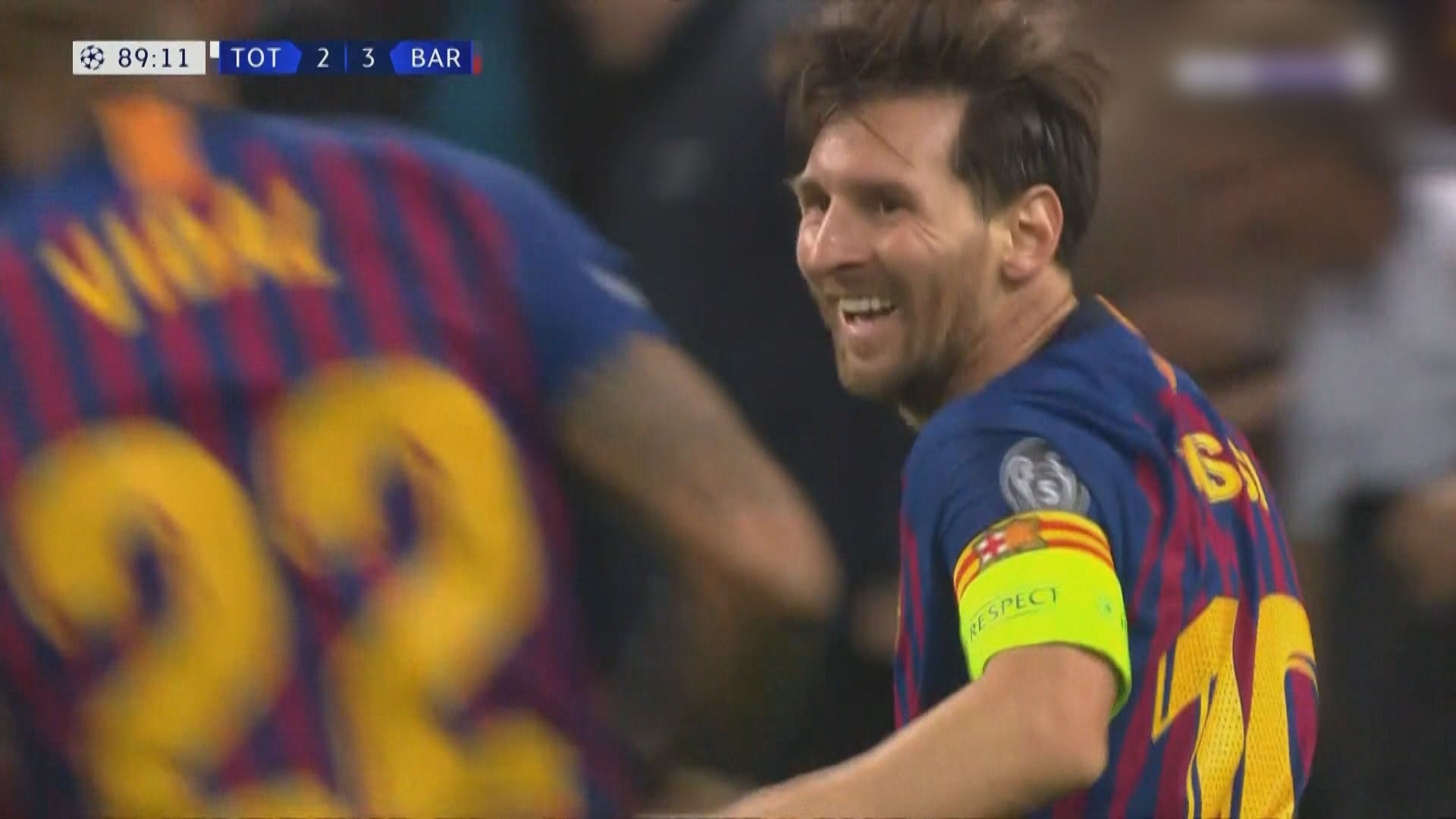 歐聯　熱刺2:4巴塞羅那