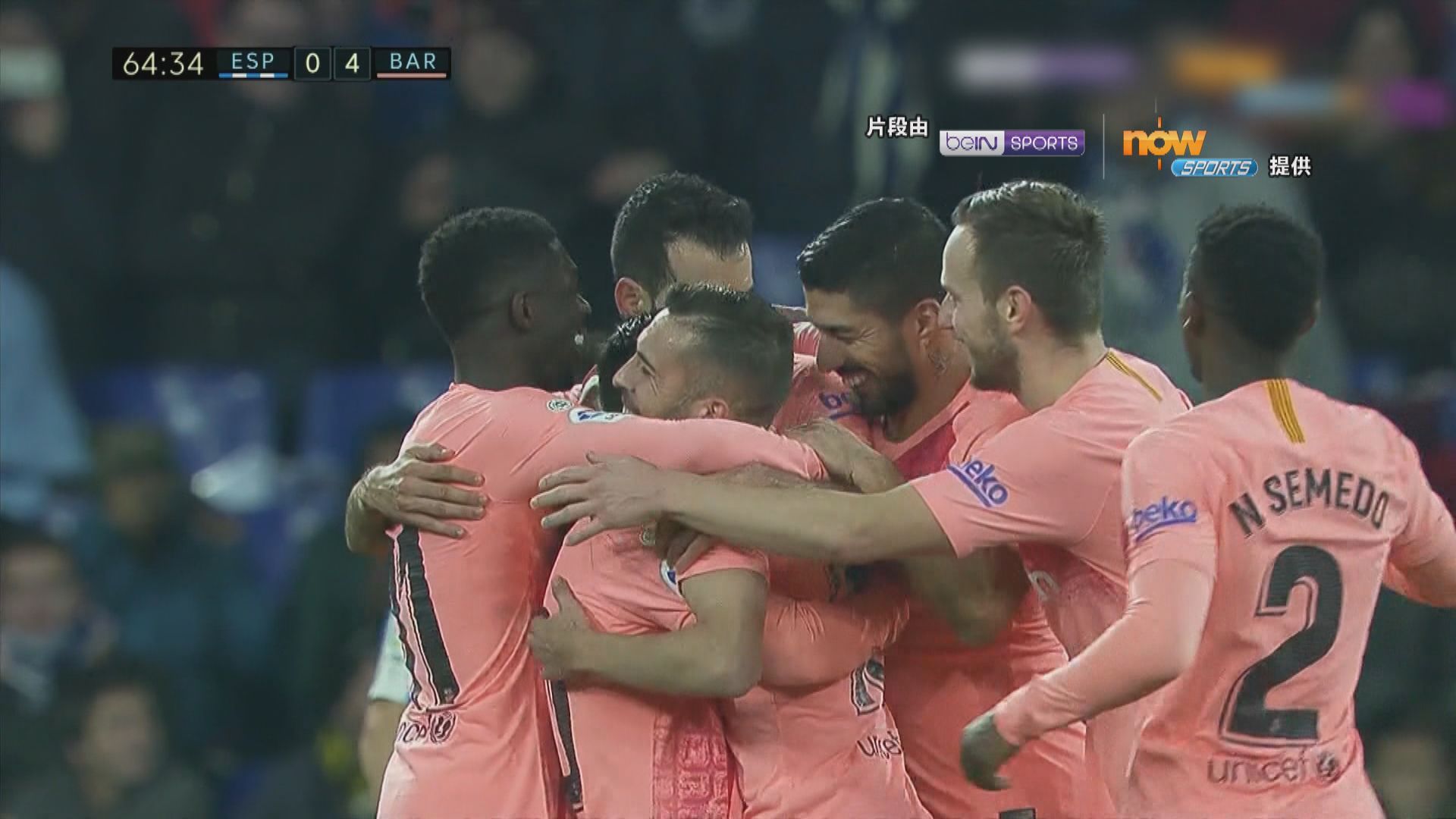 西甲　愛斯賓奴0:4巴塞羅那