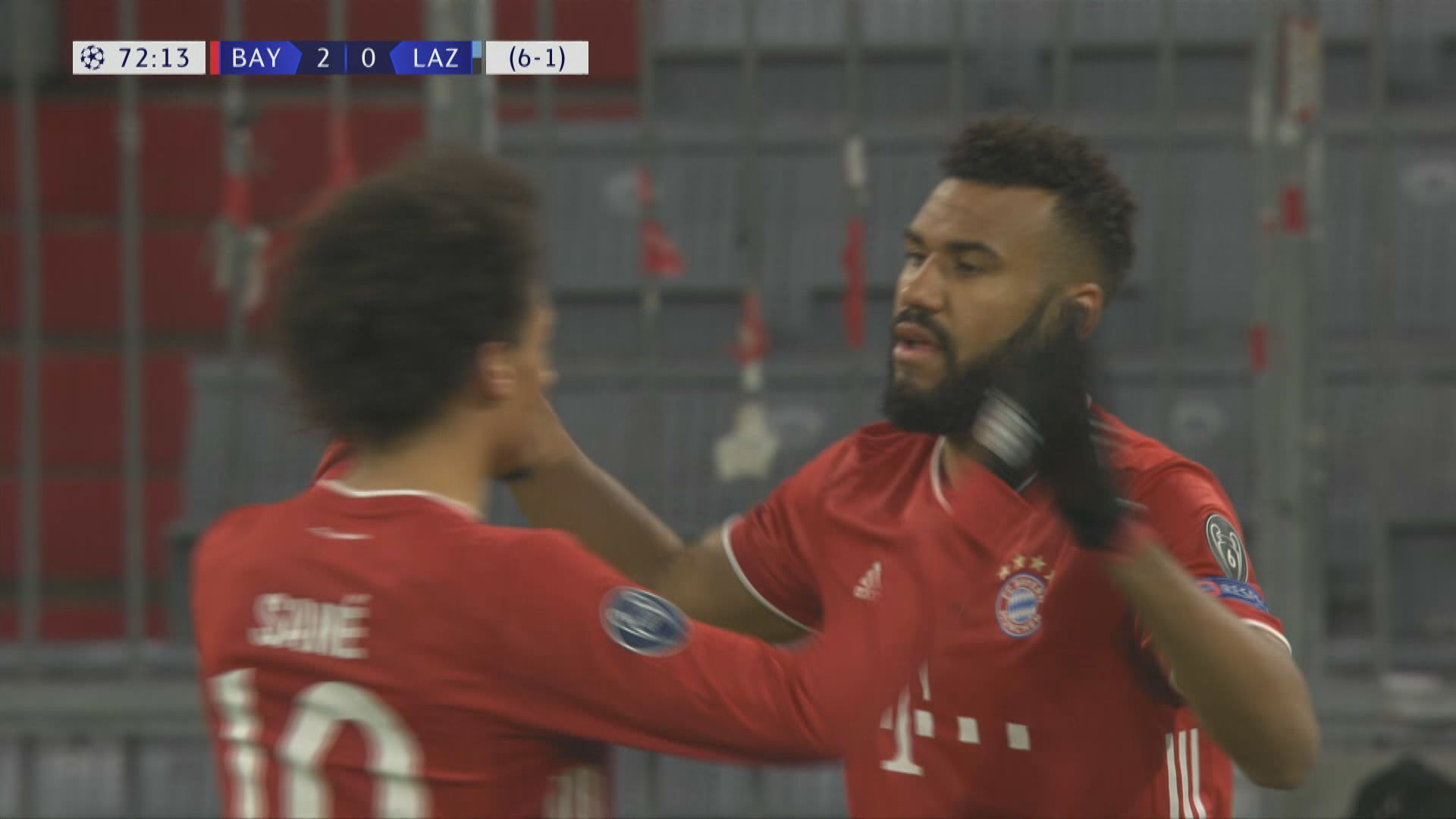 歐聯16強　拜仁慕尼黑2:1拉素(6:2)