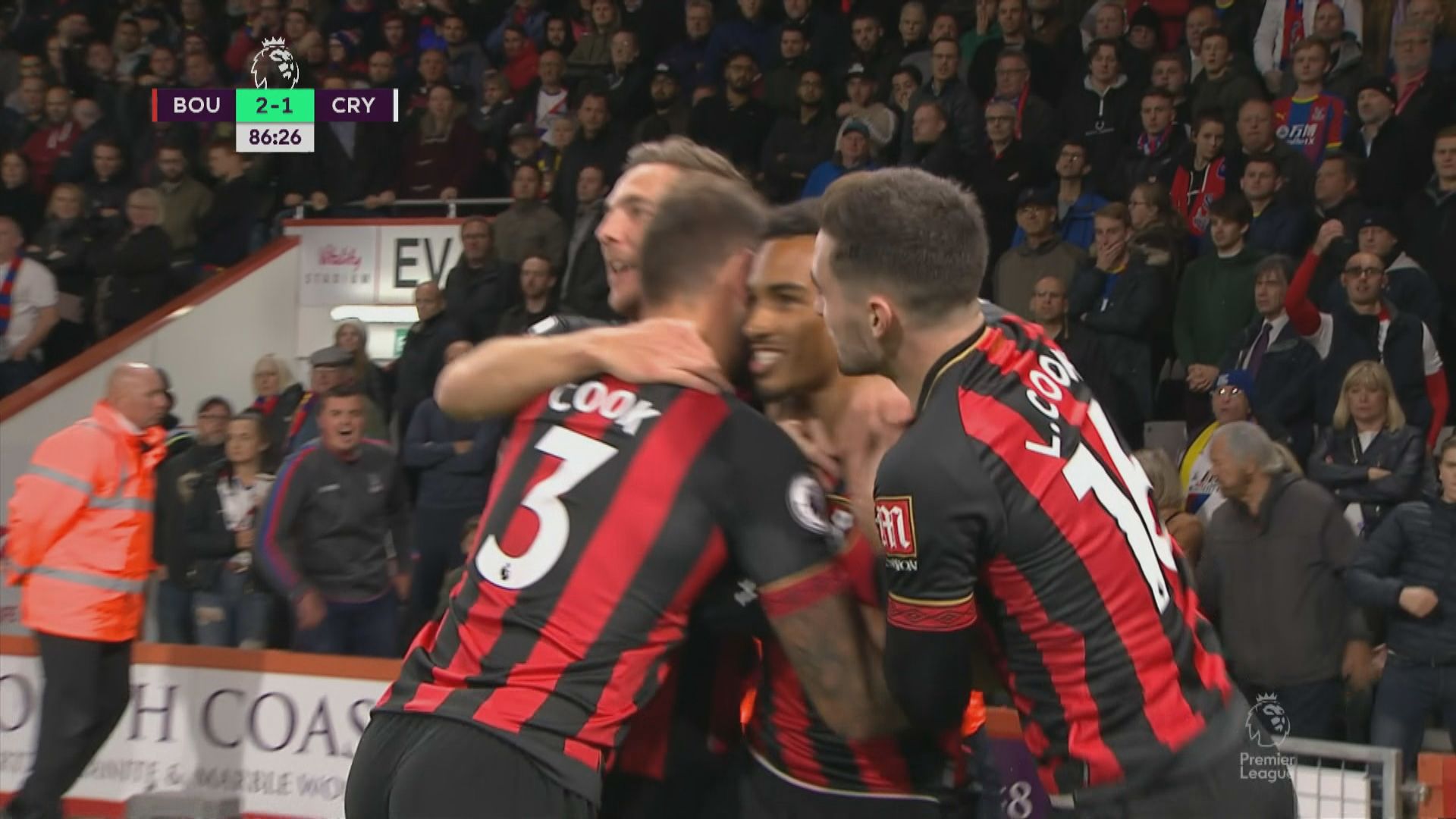 英超　般尼茅夫2:1水晶宮