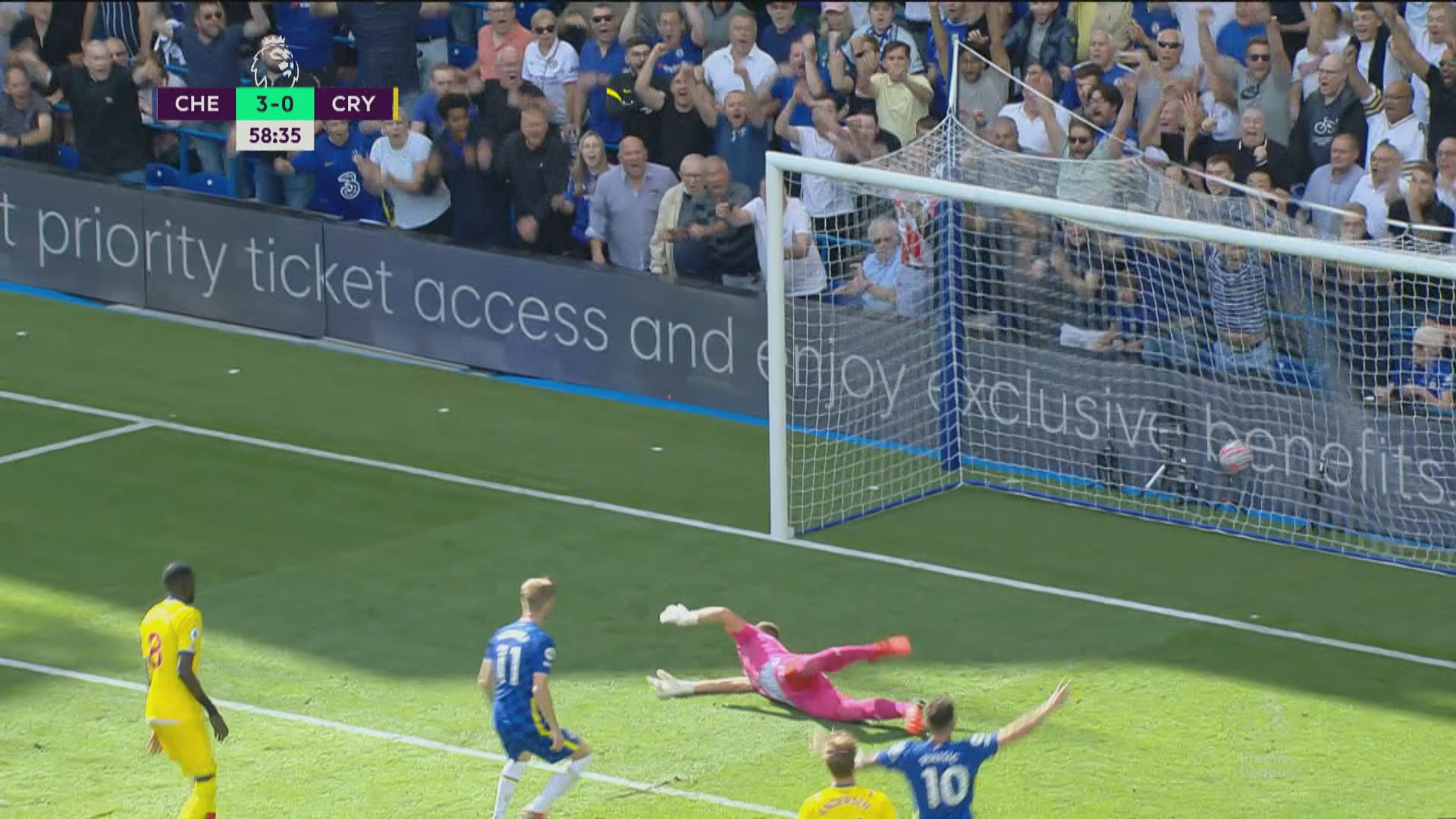 英超　車路士3:0水晶宮