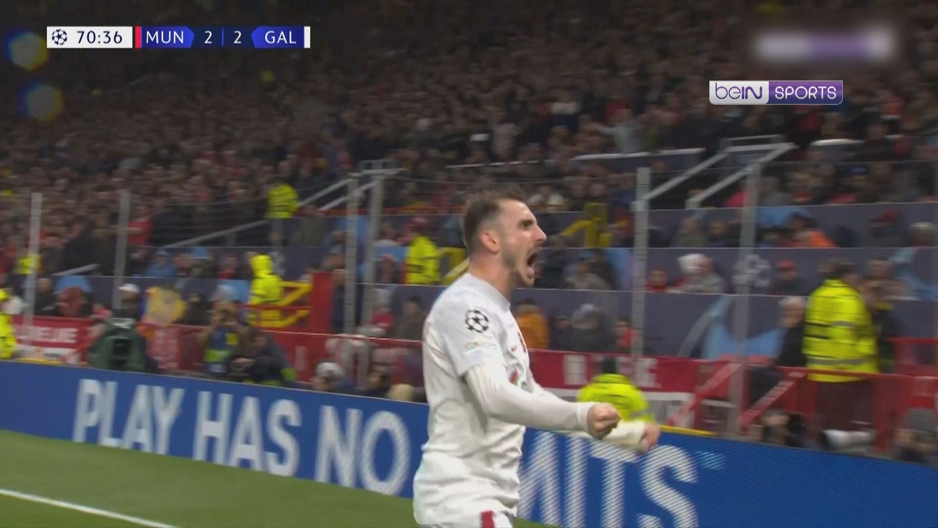 歐聯A組 曼聯 2:3 加拉塔沙雷