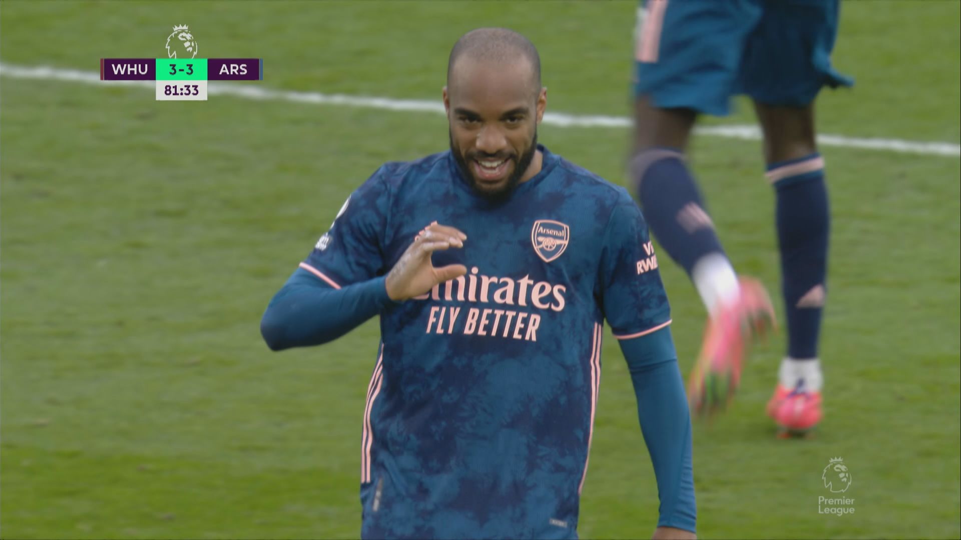 英超　韋斯咸3:3阿仙奴