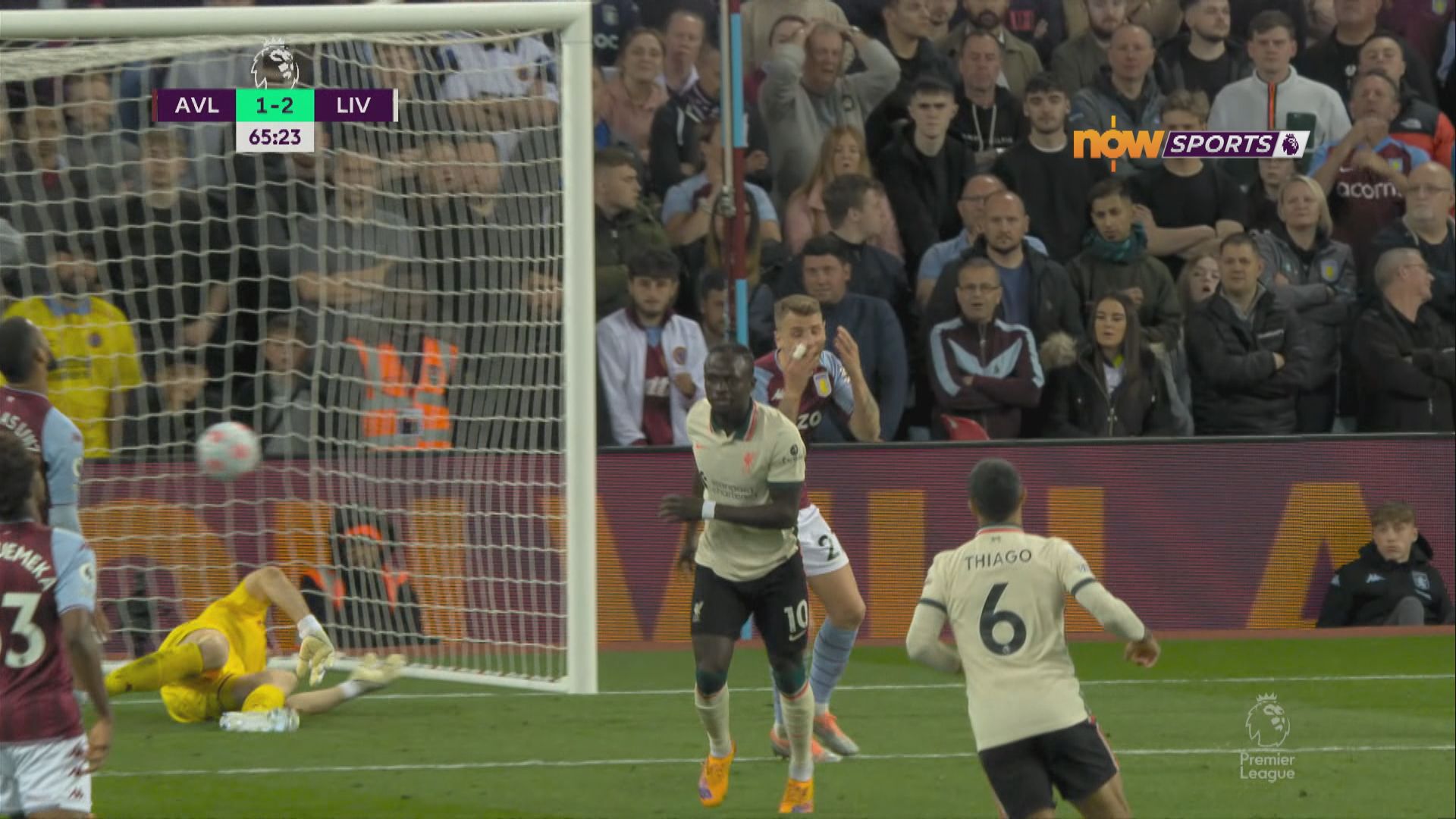 英超　維拉1:2利物浦