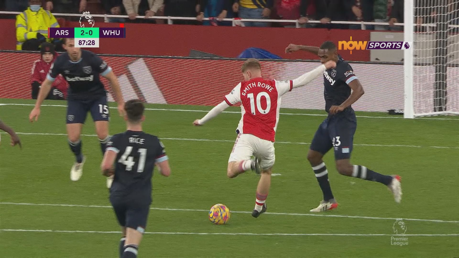 英超　阿仙奴2:0韋斯咸