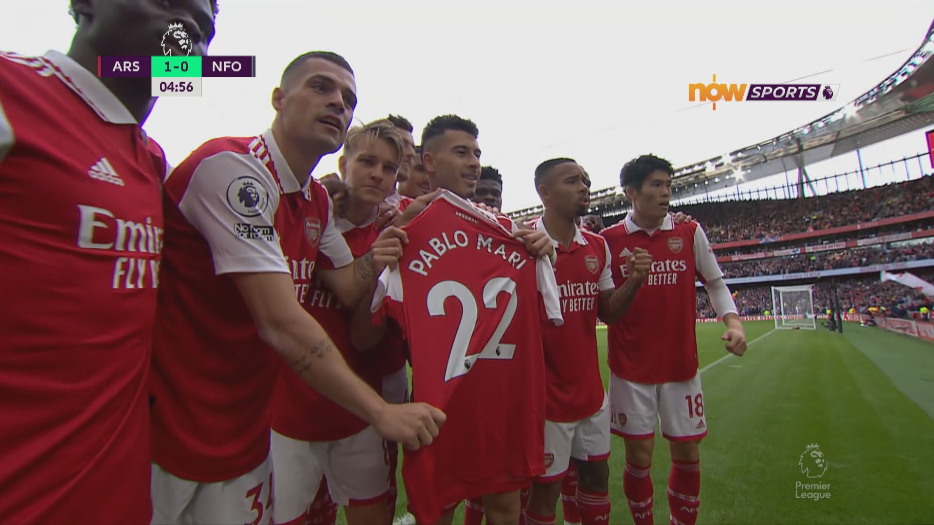 英超　阿仙奴5:0諾定咸森林