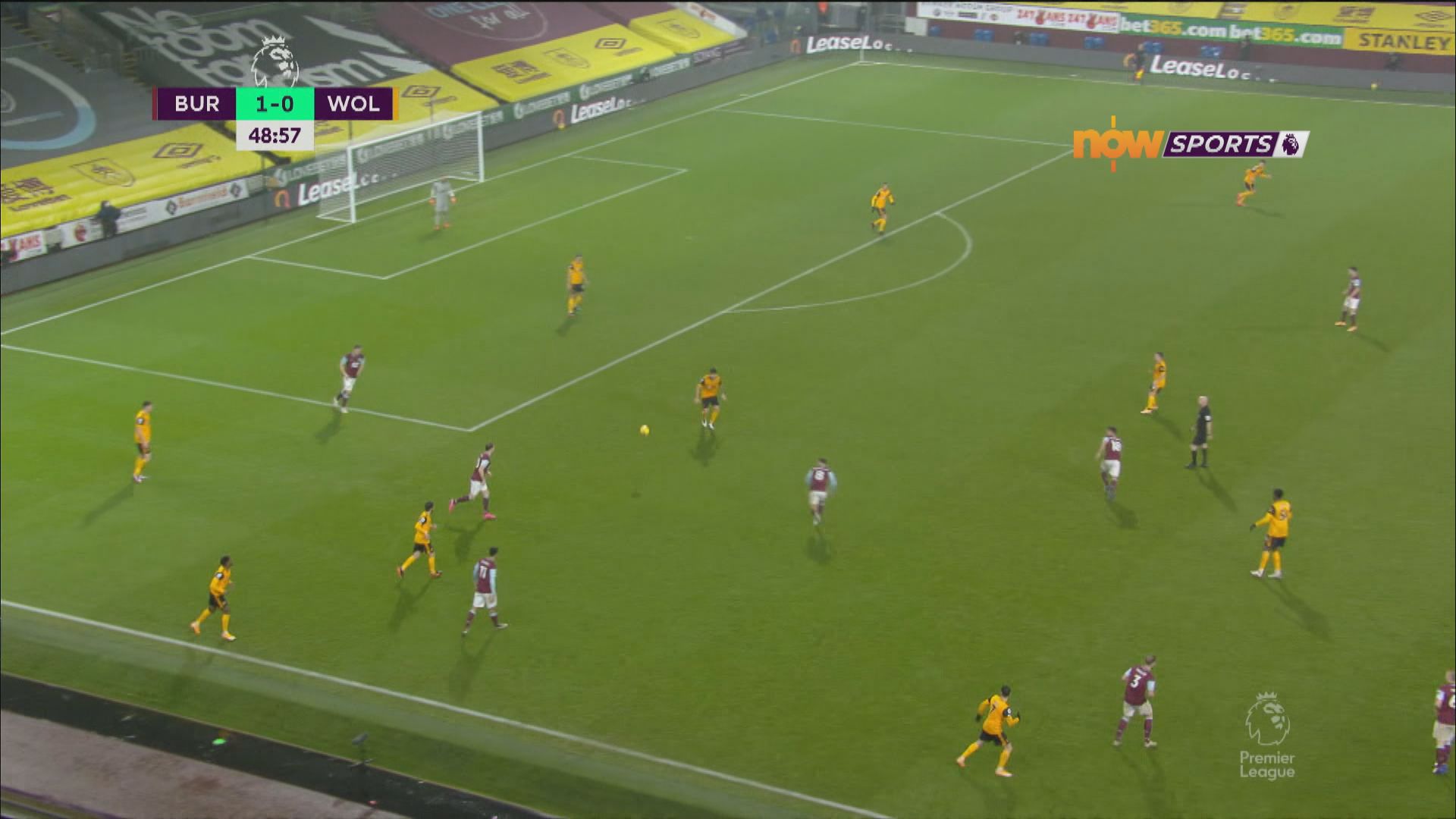 英超　般尼2:1狼隊