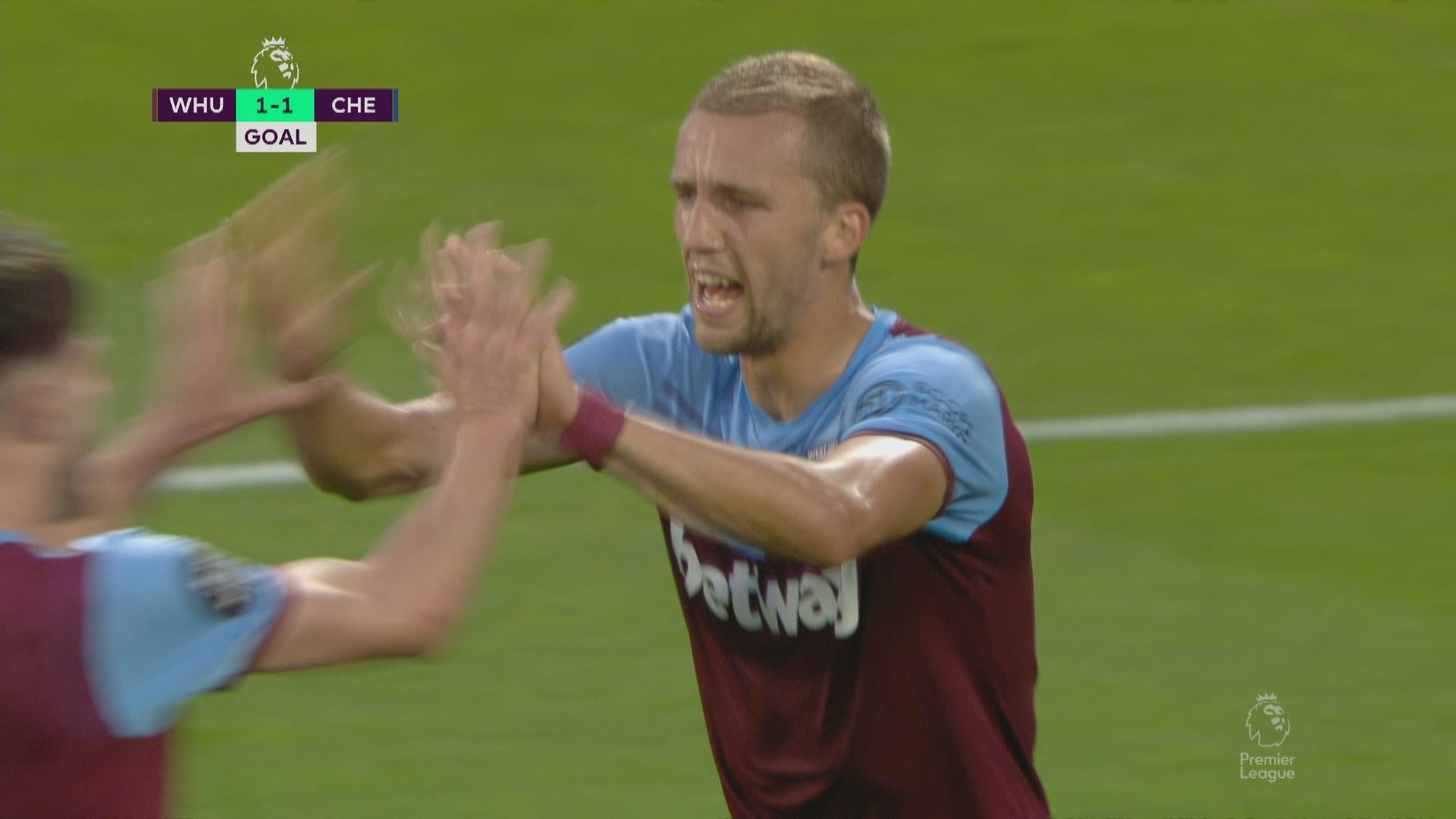 英超　韋斯咸3:2車路士