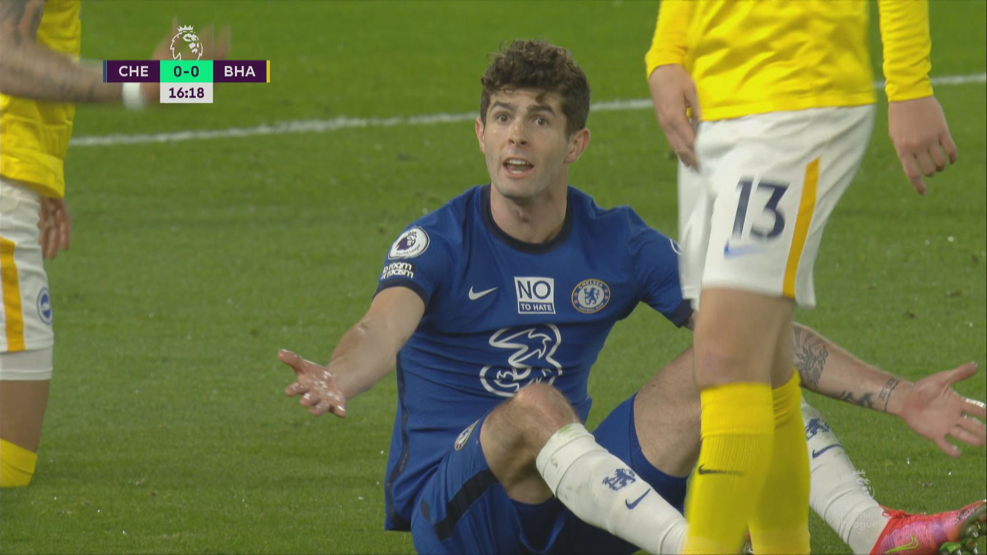 英超　車路士0:0白禮頓