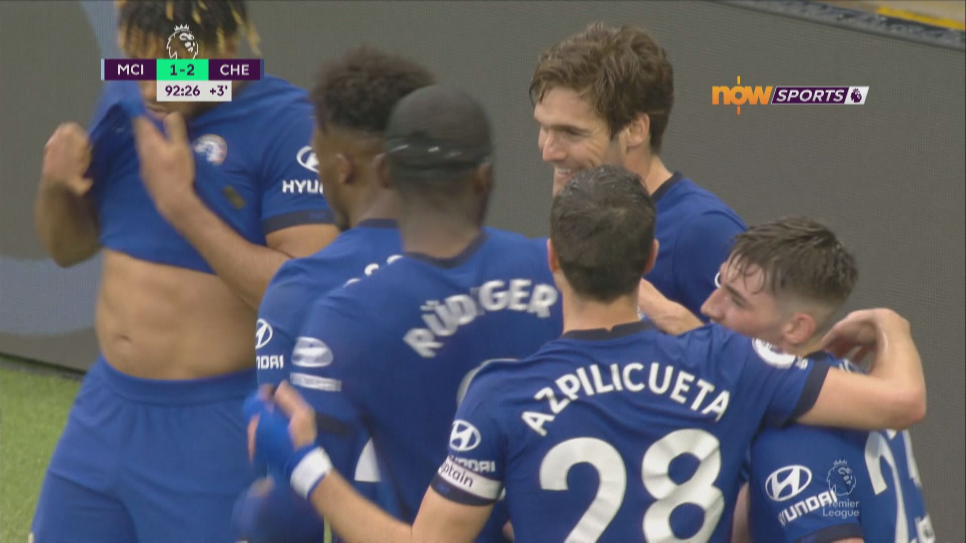 英超　曼城1:2車路士