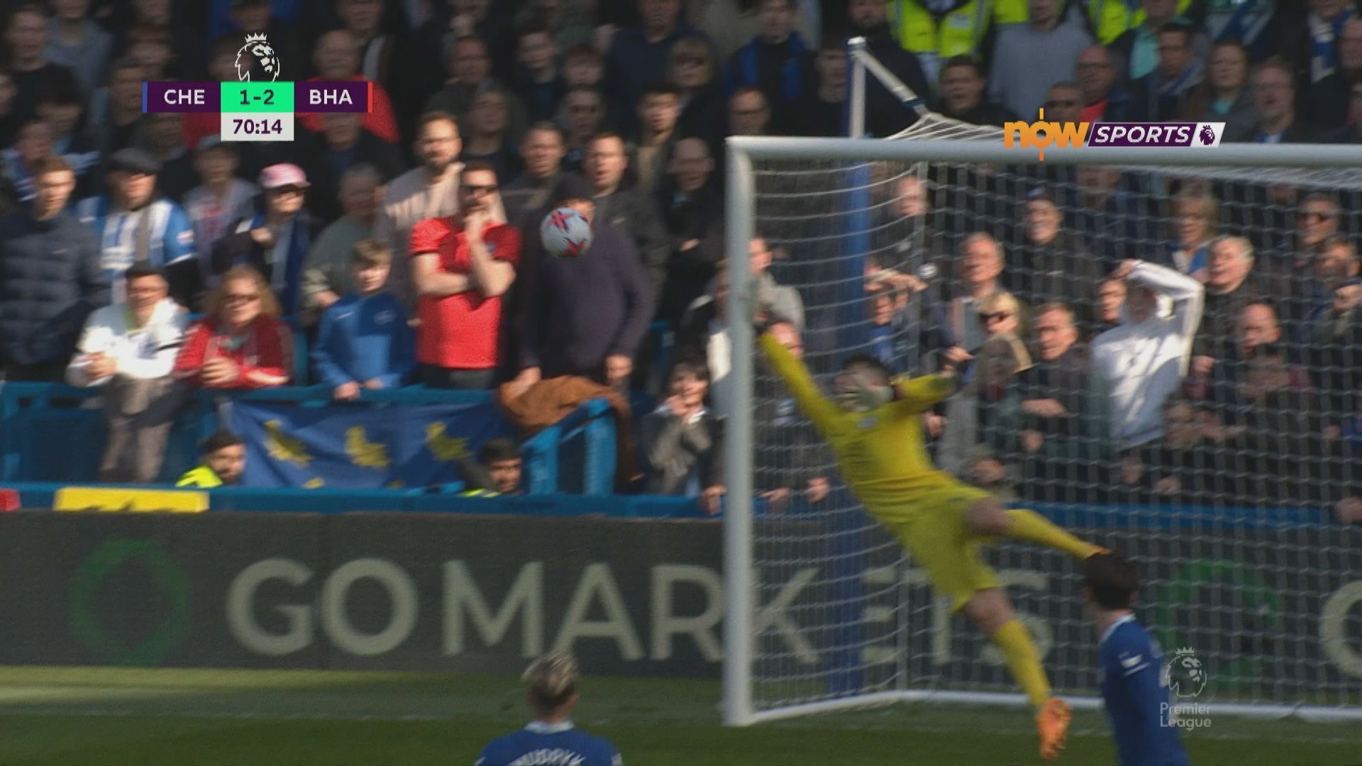 英超　車路士 1:2 白禮頓