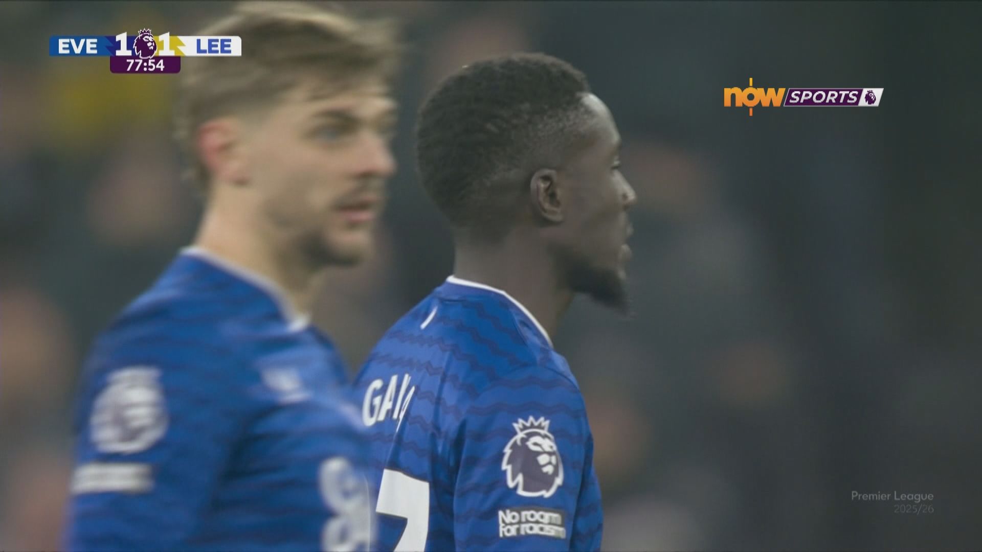 英超　愛華頓 1:1 列斯聯