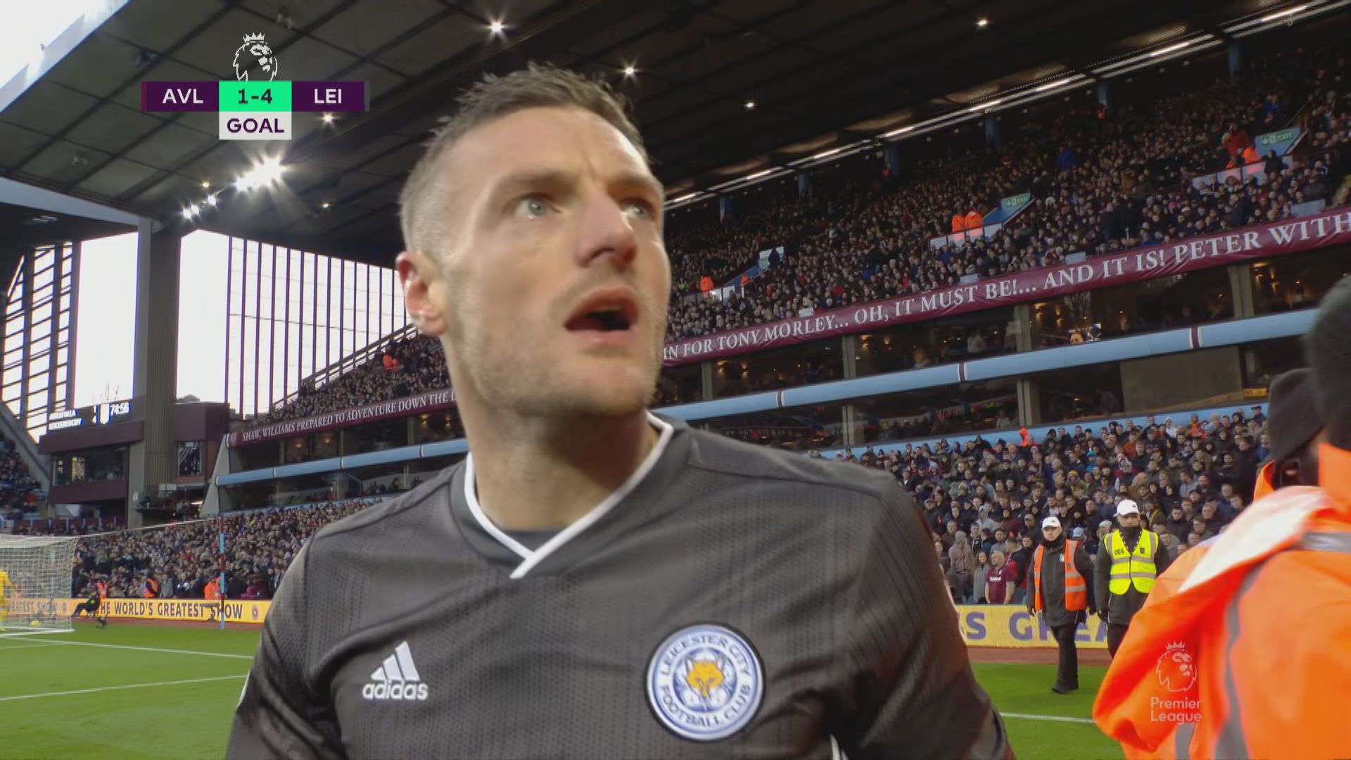 英超　阿士東維拉1:4李斯特城